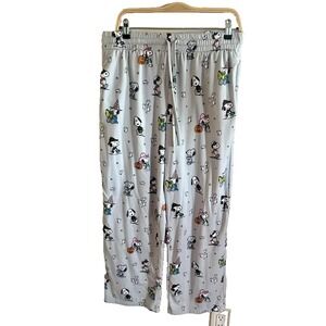 Berkshire Peanuts Halloween Snoopy Ghosts Pumpkins Lounge Pants Pockets Size L